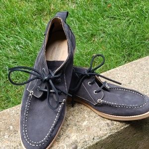 Sebago Navy Leather Ankle boots/shoes